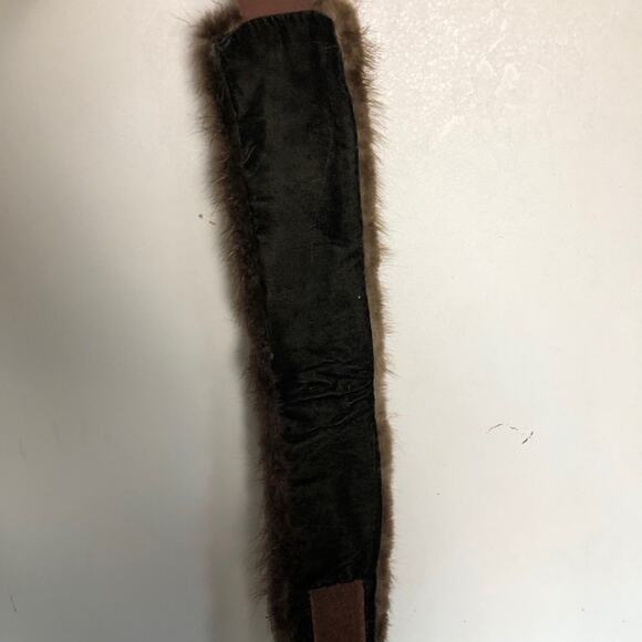 Vintage Vlean Beaver Fur scarf headband Long Fur - Picture 3 of 4